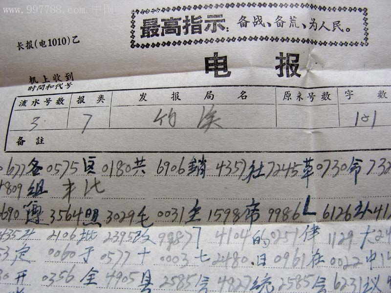 军队发电报声音-部队收发电报的兵种