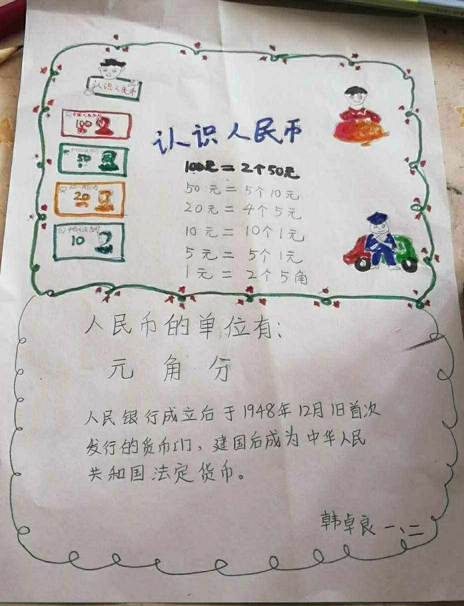 小学生人民币的知识,小学生人民币的知识在哪本书上