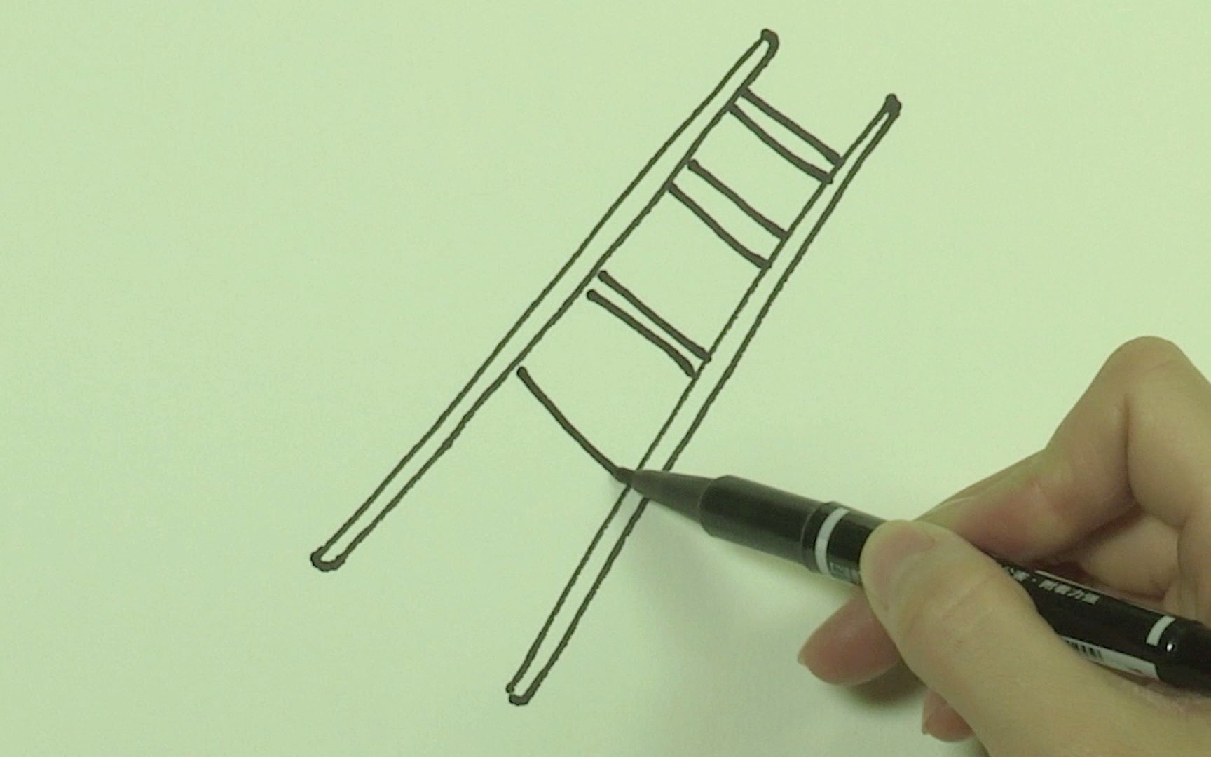 梯子简单画法-梯子怎么画好看