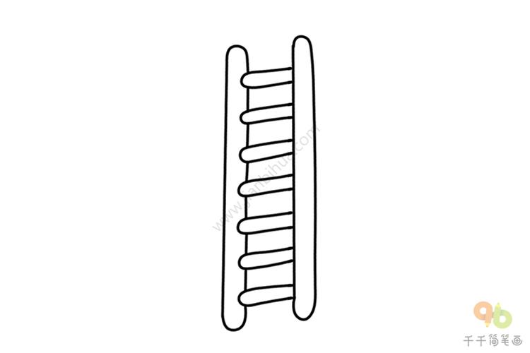梯子的画法图片简单-梯子的画法图片简单又漂亮