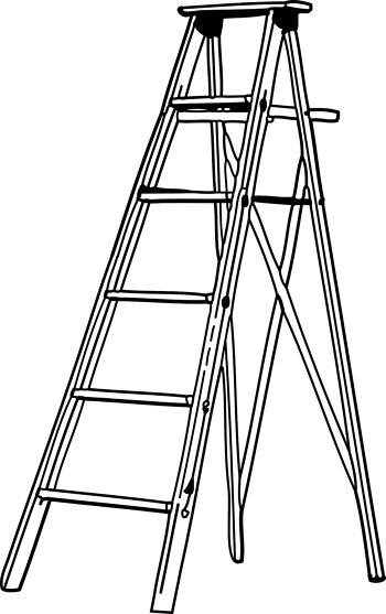 折叠梯子简笔画-折叠梯子简笔画 儿童画怎么画
