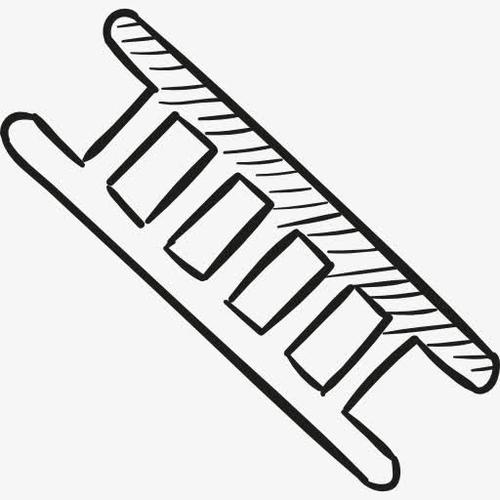 梯子图片卡通简笔画-梯子图片卡通简笔画彩色