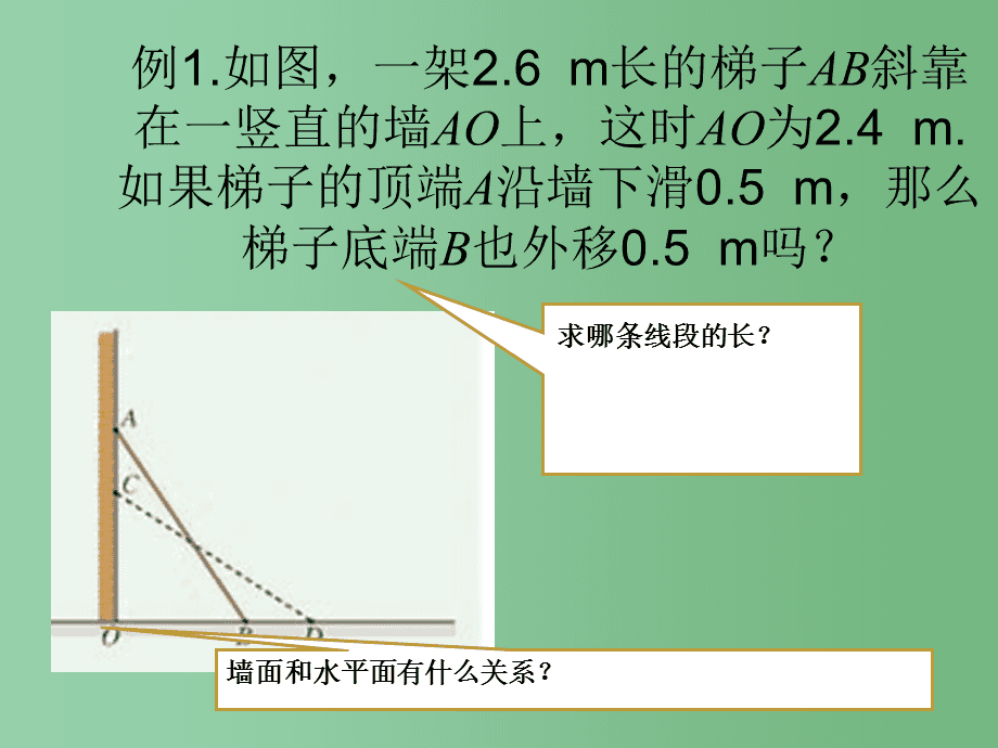 如图一架梯子ab斜靠在墙上的简单介绍