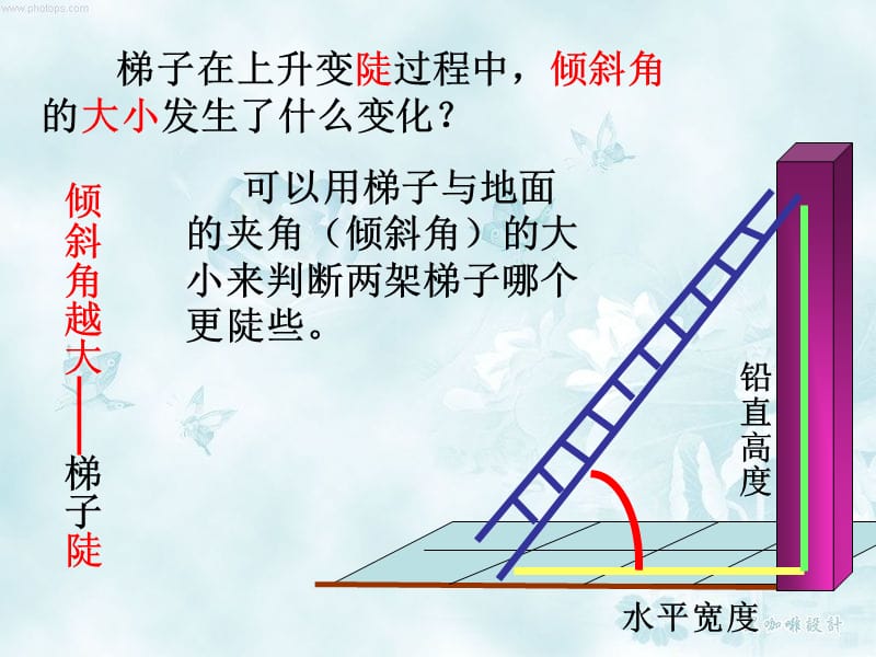 梯子与地面角度多少为宜-梯子与地面的斜角度不能超过
